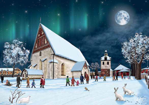 Till julkyrkan POSTKORT